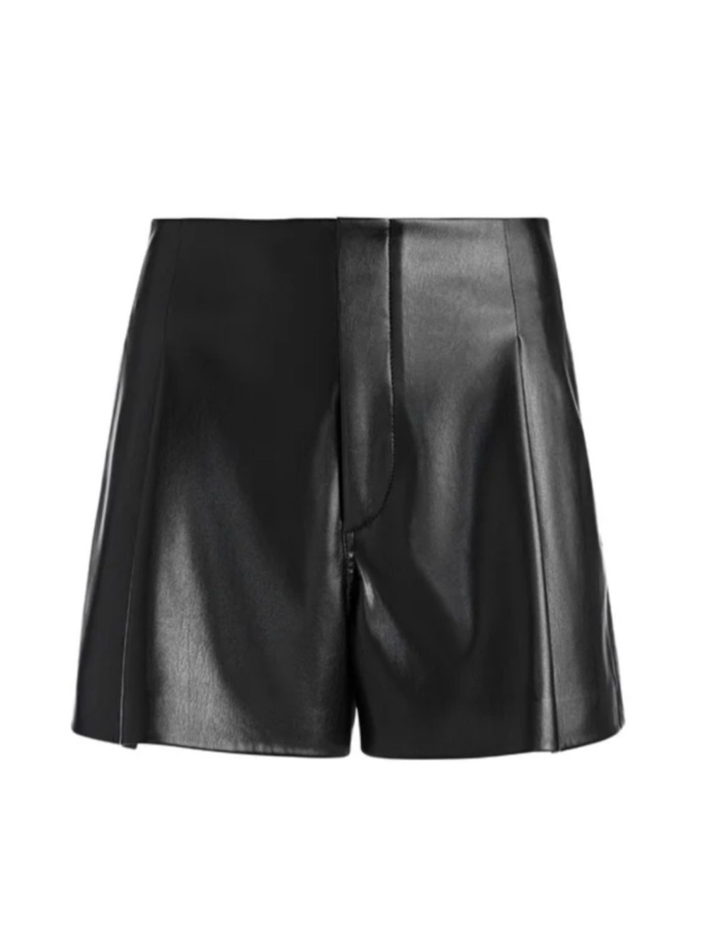 Alice + Olivia NWT Steffie Vegan Leather Shorts - Size 14 - Picture 1 of 16